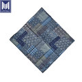 Indigo Denim Men Men Palola de pescoço Shawl Bandana Sconha